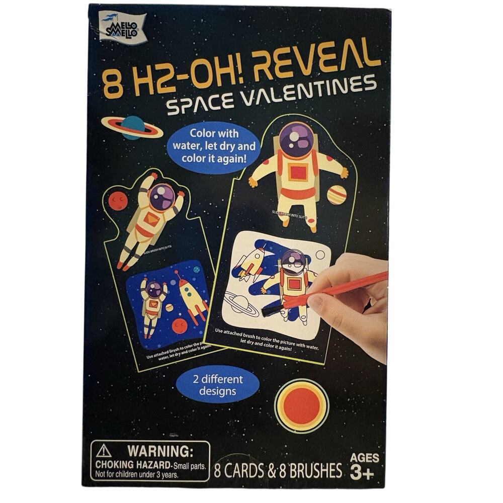 Mello Smello 8 H2-OH! Reveal Space Valentines Paint Home School Teacher 3 Boxes